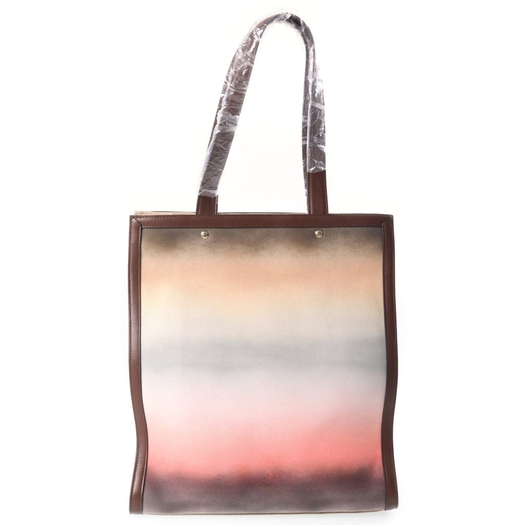 Paul Smith(ポールスミス) Untitled Stripe アンタイトルド ストライプ トートバッグ ハンドバッグ キャンバス レザー マルチカラー