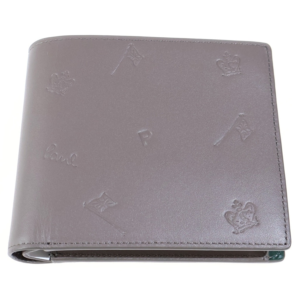 Paul Smith(ポールスミス) 二つ折り レザー PSドローイング 財布 ウォレット BYP075 ベージュ レディース