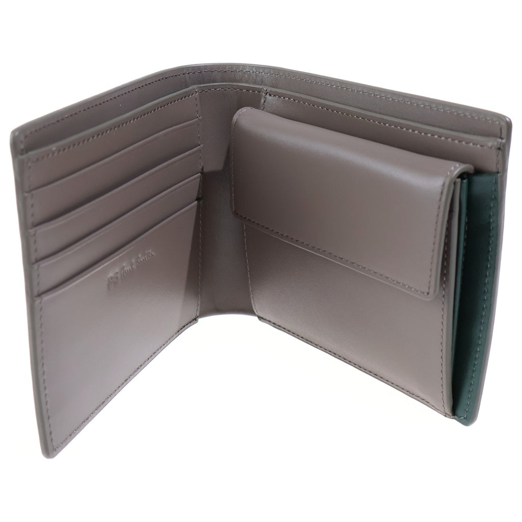 Paul Smith(ポールスミス) 二つ折り レザー PSドローイング 財布 ウォレット BYP075 ベージュ レディース
