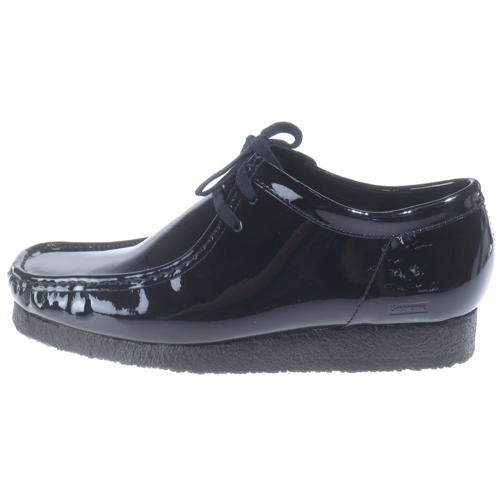 SUPREME(シュプリーム) 25SS ×CLARKS PATENT LEATHER WALLABEE クラークス パテントレザー ワラビー ローカットシューズ US10.5/28.5cm ブラック