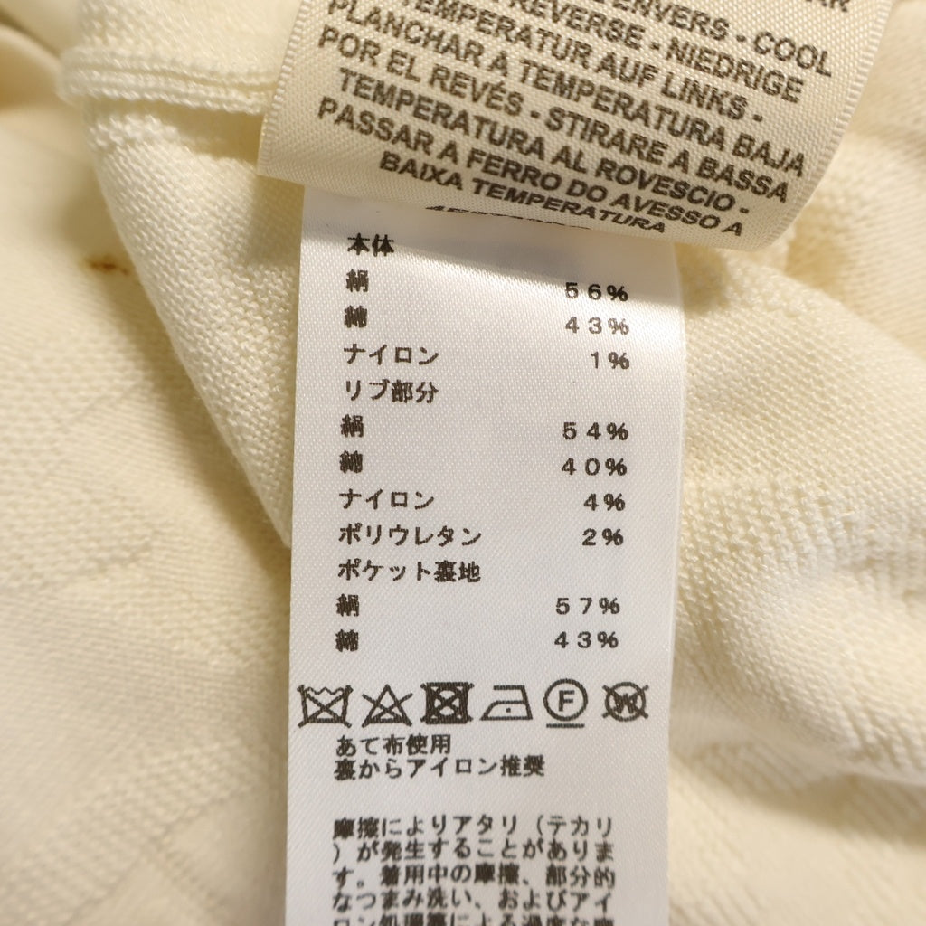 HERMES(エルメス) 24SS Naoussa ナウサ ニット カーディガン ロング丈 シェーヌダンクル 総柄 レディース ベージュ
