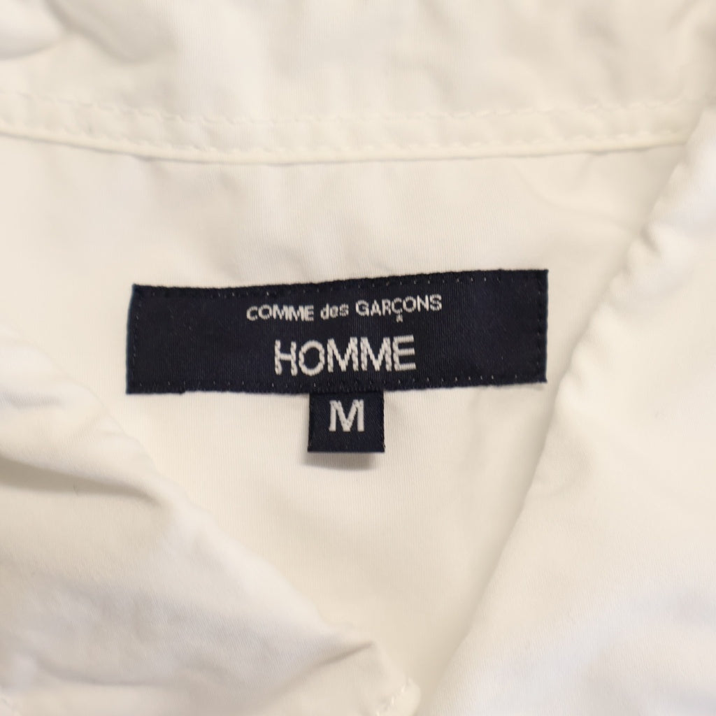 COMME des GARCONS HOMME(コムデギャルソンオム) 25SS コットンブロード パッカリング ベーシック 長袖シャツ HO-B101 ホワイト