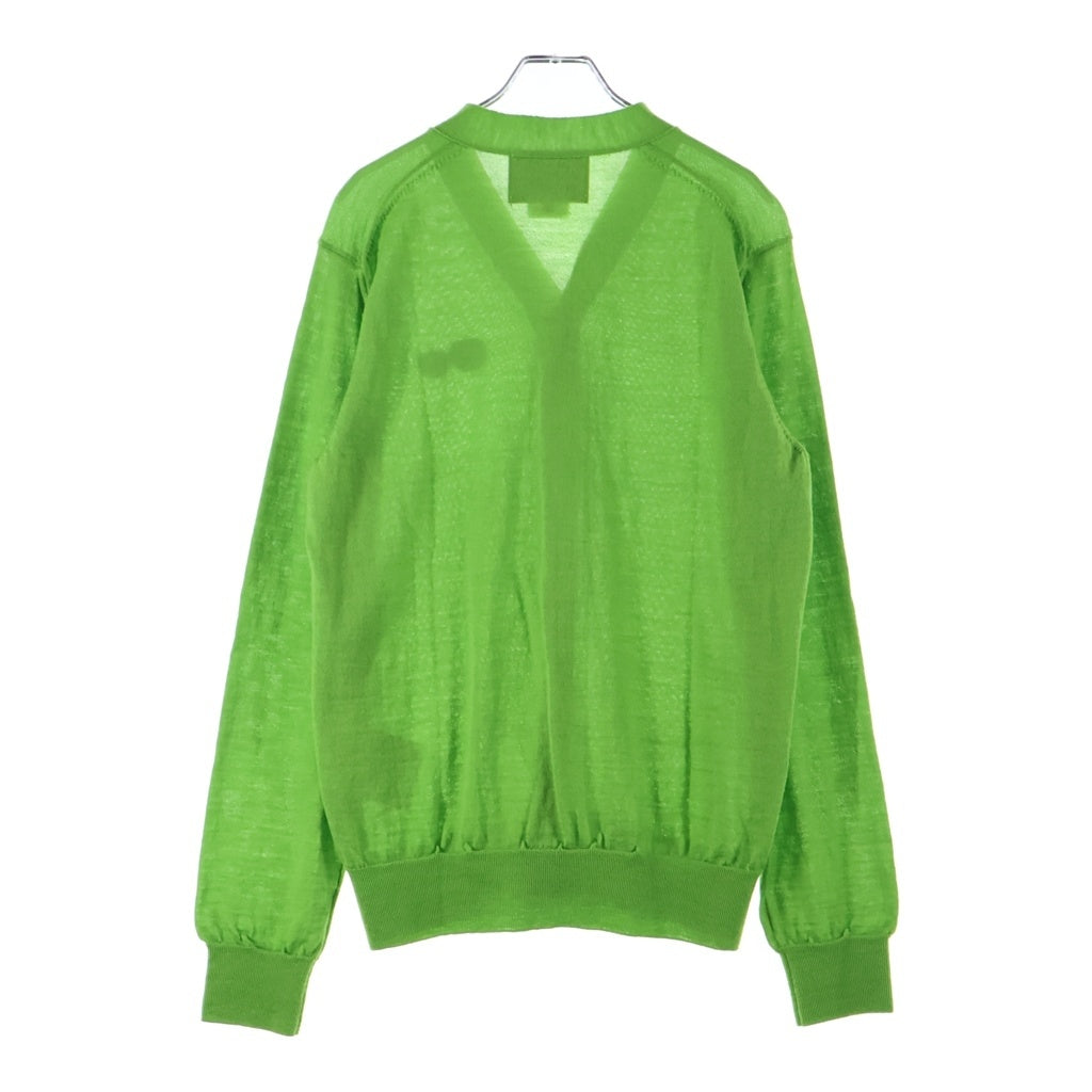 THE BEATLES COMME des GARCONS(ザビートルズ コムデギャルソン) 24SS THE BEATLES CDG CARDIGAN ザ ビートルズ カーディガン アップル ワッペン VZ-N001 ライトグリーン