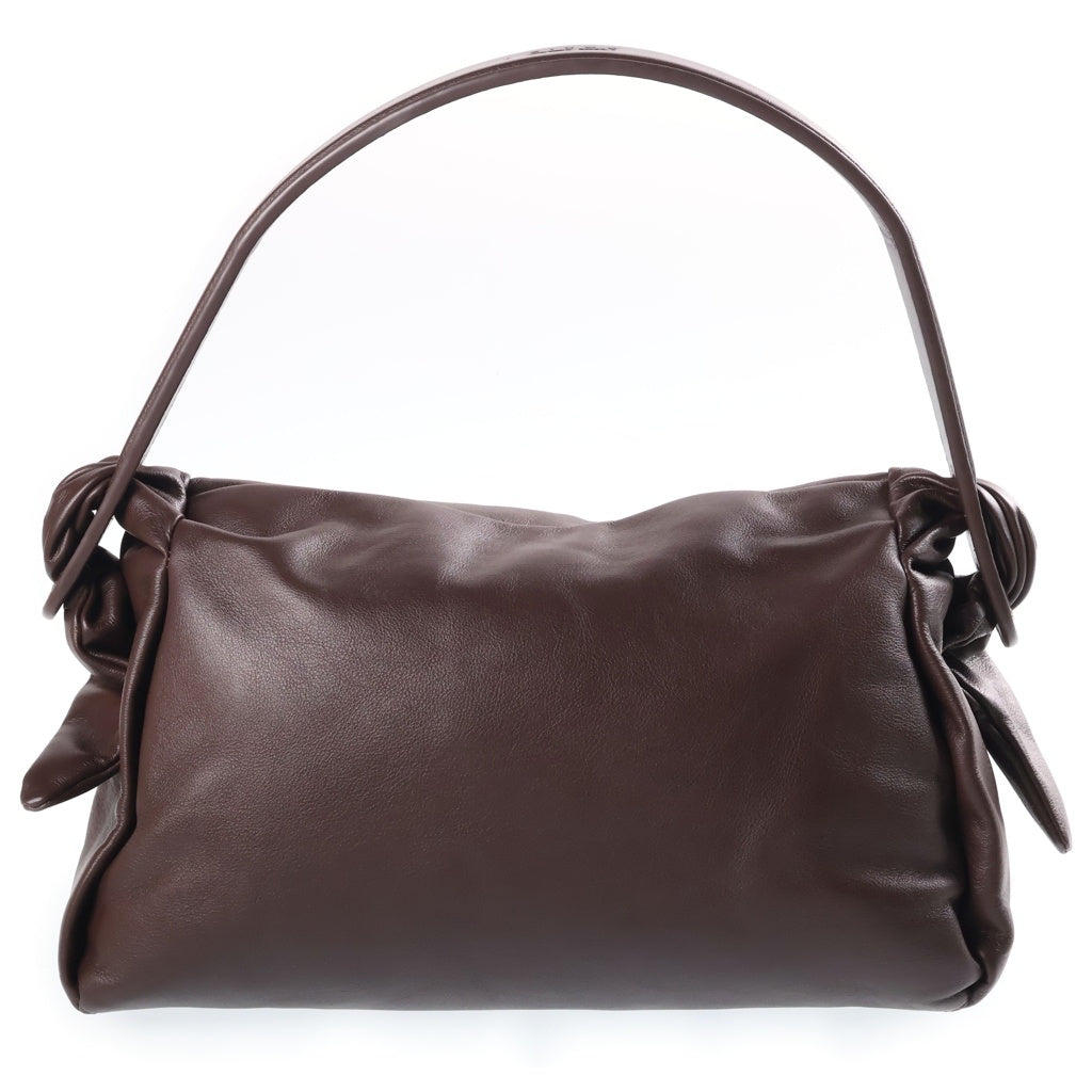 KENZO(ケンゾー) FUROSHIKI フロシキ ワンショルダーバッグ ハンドバッグ ブラウン レザー HP-0235-FF6 レディース