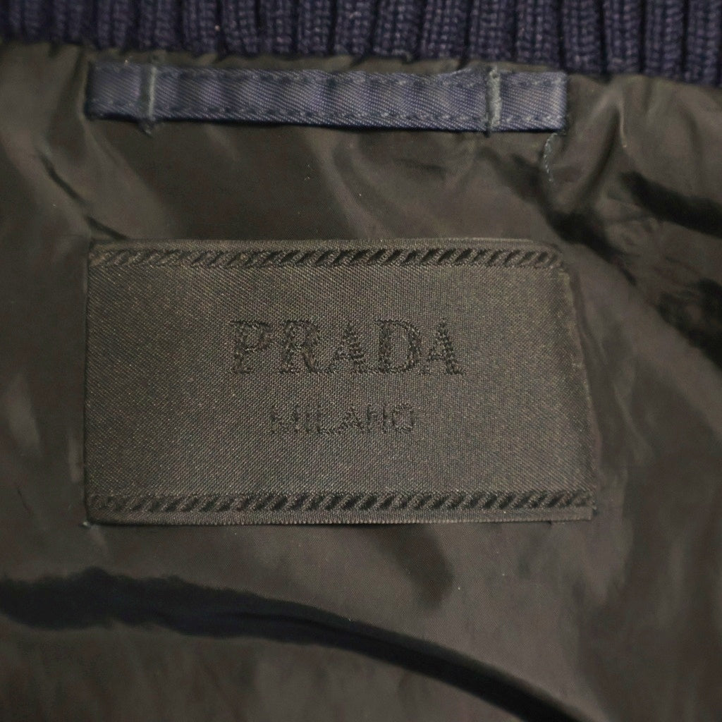 PRADA(プラダ) Re-Nylon トライアングルロゴプレート ボンバージャケット ジャケット SGH038 RWN0 1WQ8 ネイビー