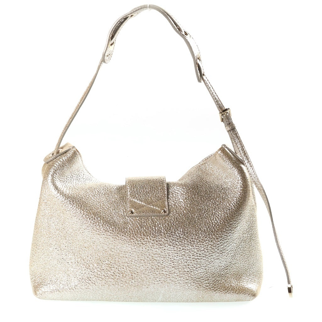 JIMMY CHOO(ジミーチュウ) ワンショルダーバッグ ハンドバッグ ゴールド レザー ゴールド金具 レディース