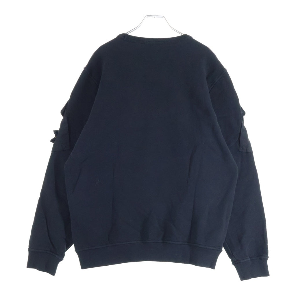 STONE ISLAND(ストーンアイランド) Brushed Organic Cotton Fleece クルーネック スウェットシャツ K2S156100008S0A20 ブラック