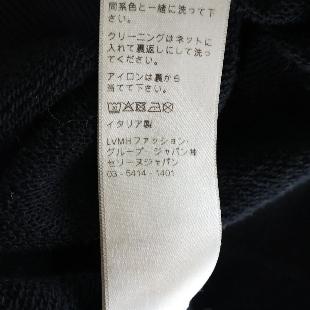 CELINE(セリーヌ) 22SS バックロゴプリント オーバーサイズ スウェット カーディガン ブラック