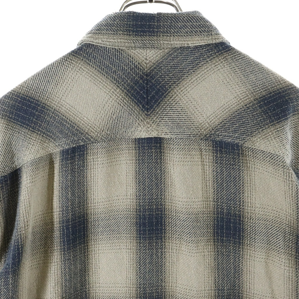 NEIGHBORHOOD(ネイバーフッド) SAVAGE BLOCK HOMBRE CHECK SHIRT 242AQNH-SHM07 オンブレ チェックシャツ ネルシャツ 長袖 ブラウン