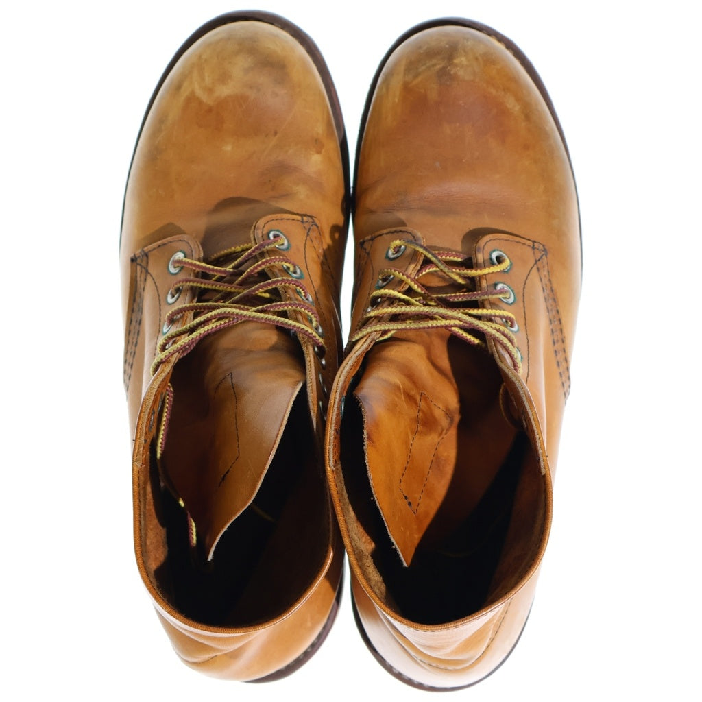 RED WING(レッド ウイング) プレーントゥ アイリッシュセッター 刺繍羽タグ レザーブーツ 9107