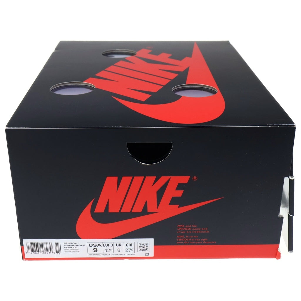 NIKE(ナイキ) ×Virgil Abloh Archive (V.A.A.) Air Jordan 1 Retro High Alaska AA3834-100 エアジョーダン1 ハイカットスニーカー US9/27.0cm