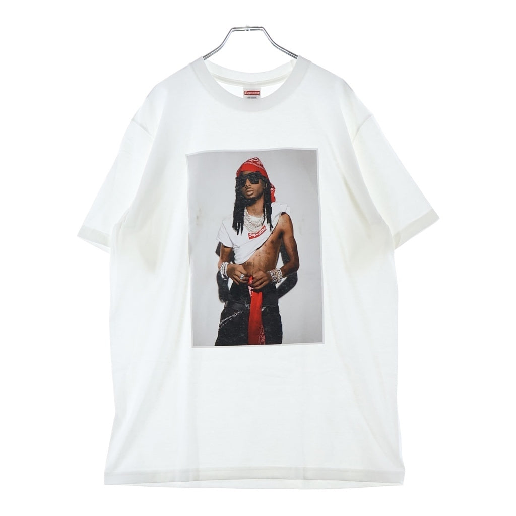SUPREME(シュプリーム) 25AW Playboi Carti Tee プレイボーイカルティ ボックスロゴ フォト 半袖Tシャツ カットソー ホワイト