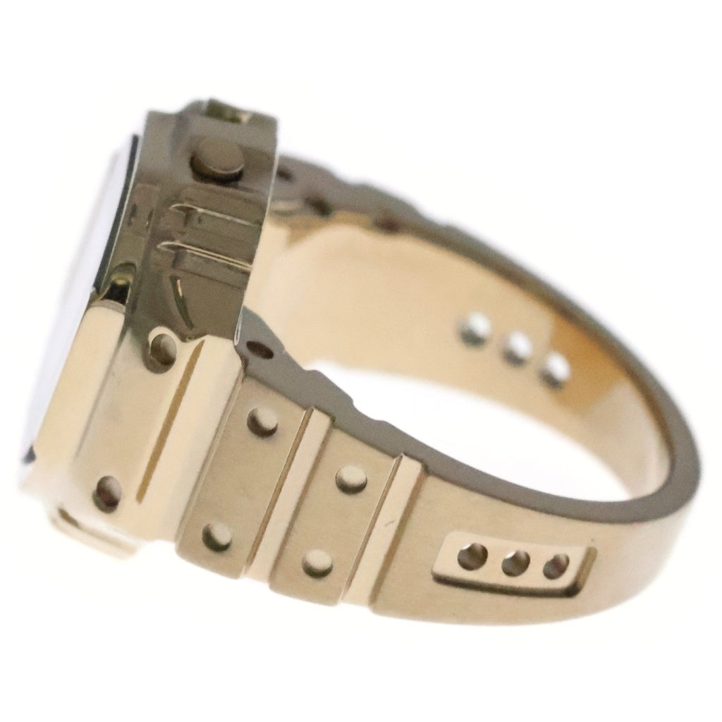 CASIO(カシオ) Ring Watch リングウォッチ SS/QZ GP 黒文字盤 デジタル ゴールド CRWー001