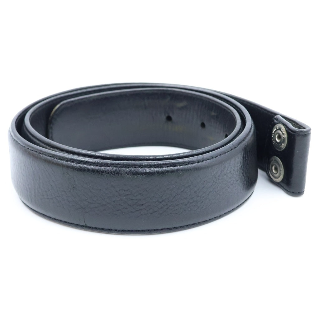 CHROME HEARTS(クロムハーツ) 1.5 STRAP 1.5インチ ホースシューリベッツ レザーベルトストラップ ブラック