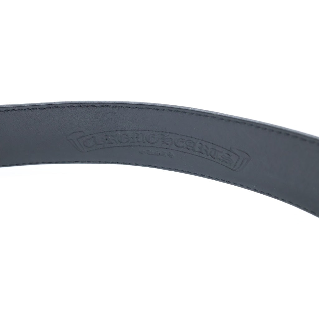 CHROME HEARTS(クロムハーツ) 1.5 STRAP 1.5インチ ホースシューリベッツ レザーベルトストラップ ブラック