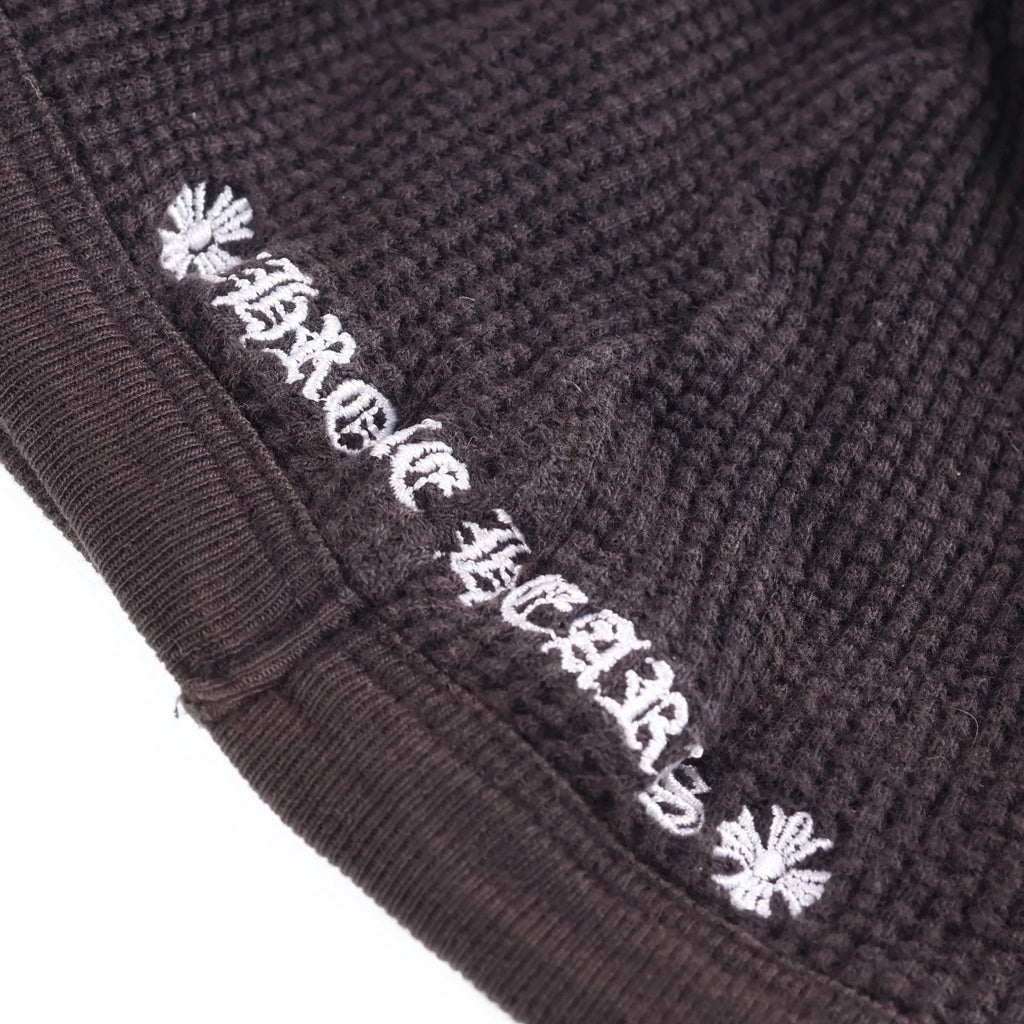 CHROME HEARTS(クロムハーツ) OLD THERMAL BEANIE オールド CHブラス刺繍 サーマル ビーニー ニット帽 ブラック