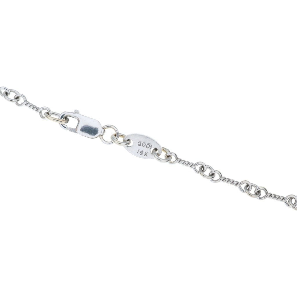 CHROME HEARTS(クロムハーツ) 18KWG NECKCHAIN T16 ツイストチェーンネックレス 16inch ホワイトゴールド BCA001