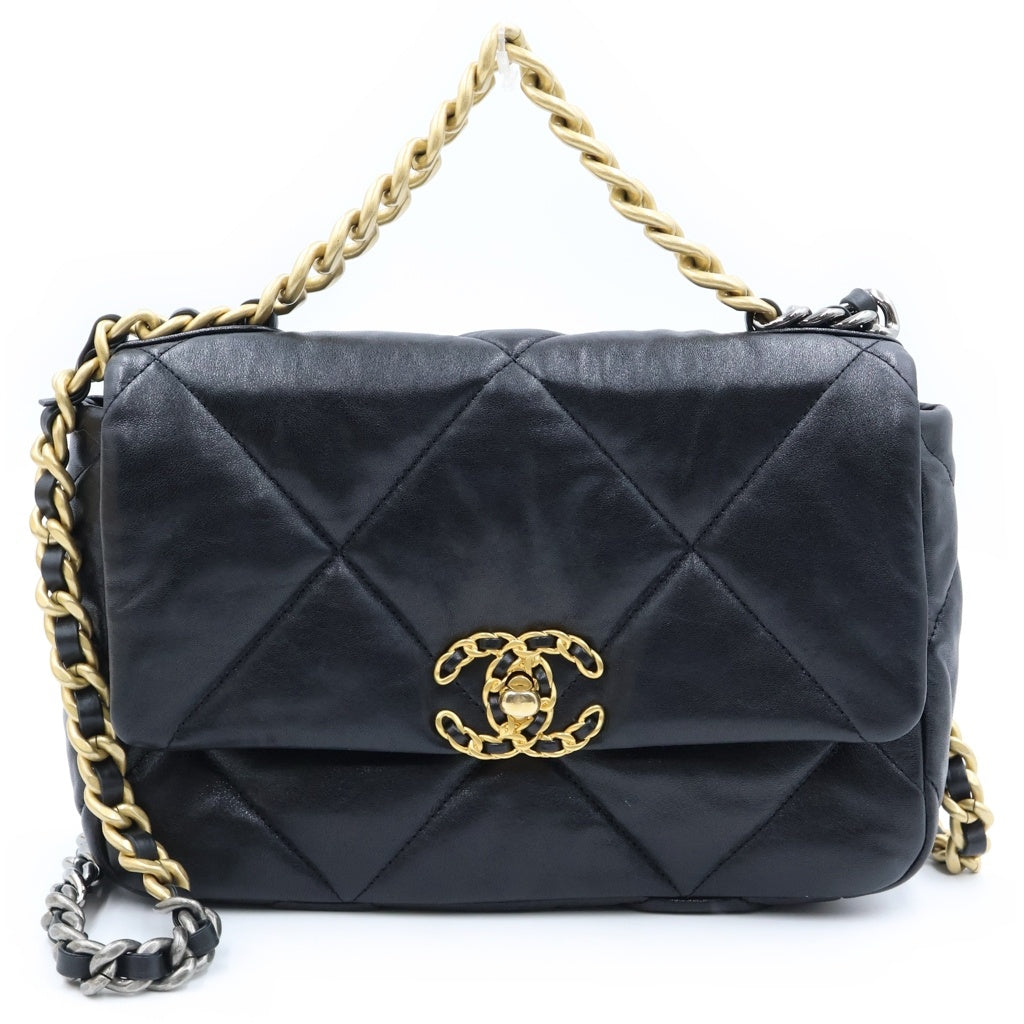 CHANEL(シャネル) CHANEL19 マトラッセ ココマーク シャイニーラムスキン 2wayバッグ チェーンショルダーバッグ AS1160 レディース