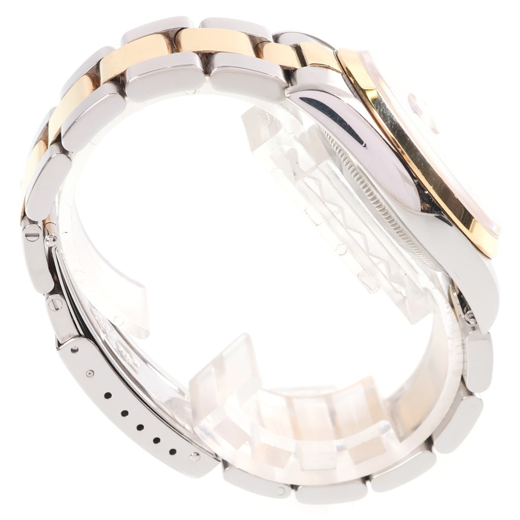 ROLEX(ロレックス) デイトジャスト アイボリーピラミッドローマンダイヤル SS×YG/AT ステンレス イエローゴールド 自動巻き 16203