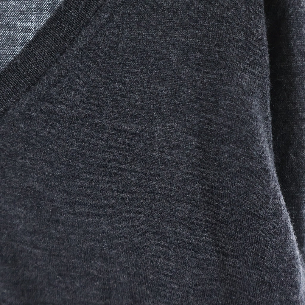 SAINT LAURENT PARIS(サンローランパリ) 13SS Vネック ウールニット 313837 ダークグレー