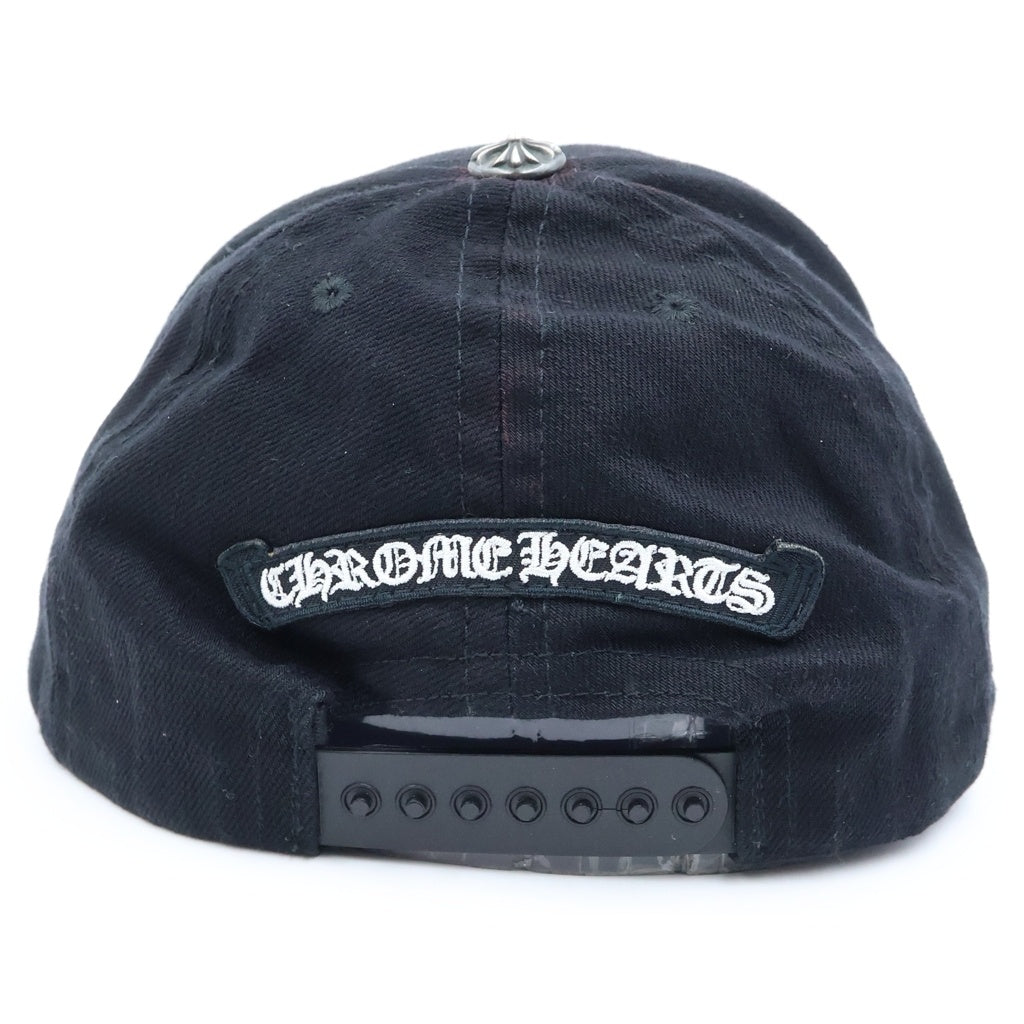 CHROME HEARTS(クロムハーツ) TRUCKER CAP デニムトラッカー ヴァインダガー刺繍 キャップ 帽子 ブラック