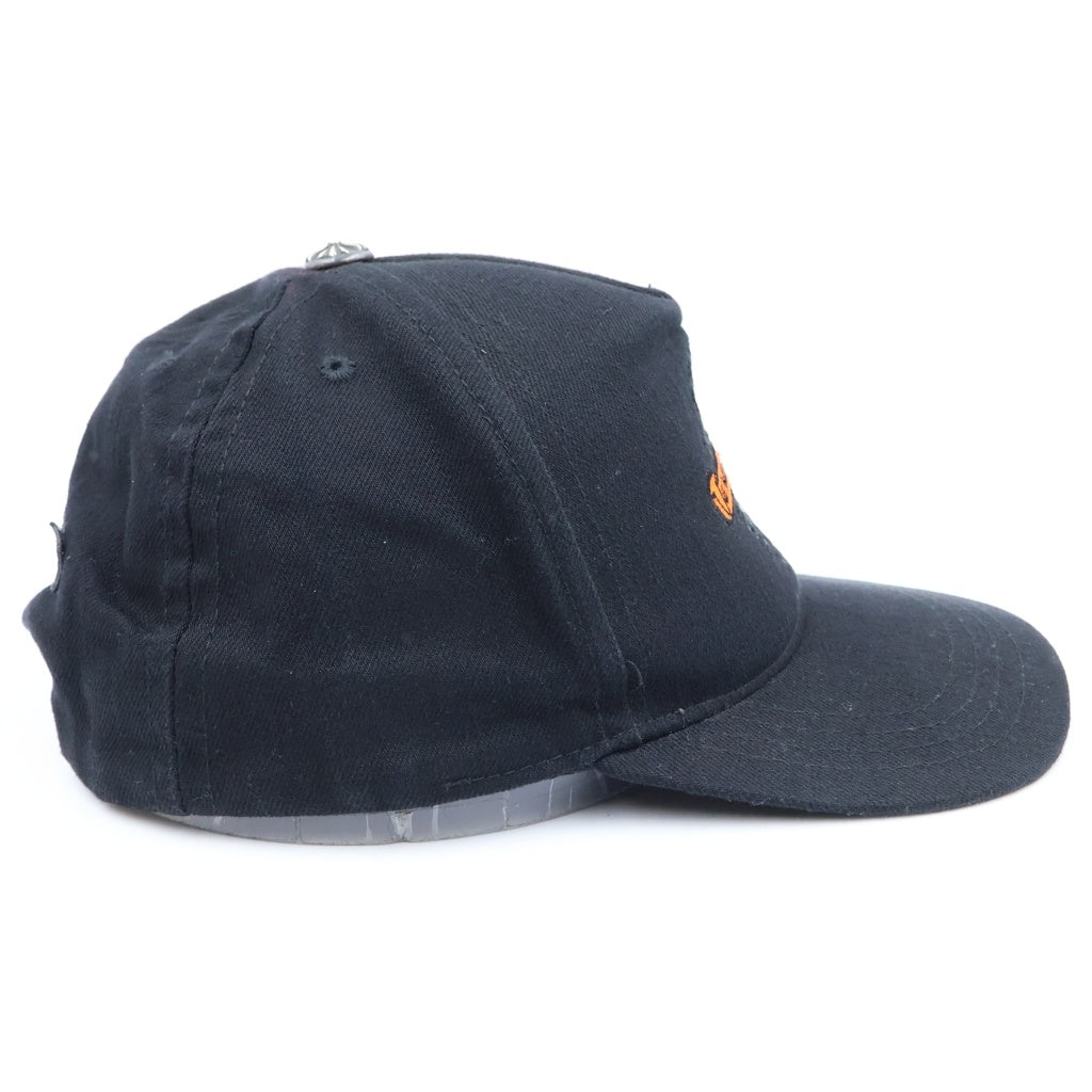 CHROME HEARTS(クロムハーツ) TRUCKER CAP デニムトラッカー ヴァインダガー刺繍 キャップ 帽子 ブラック