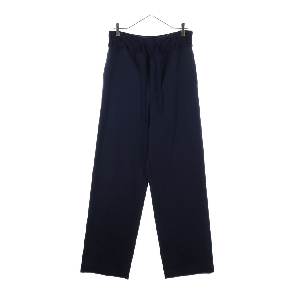 LOEWE(ロエベ) バック アナグラム 革パッチ付き リブウエスト パンツ ネイビー H526Y04W87
