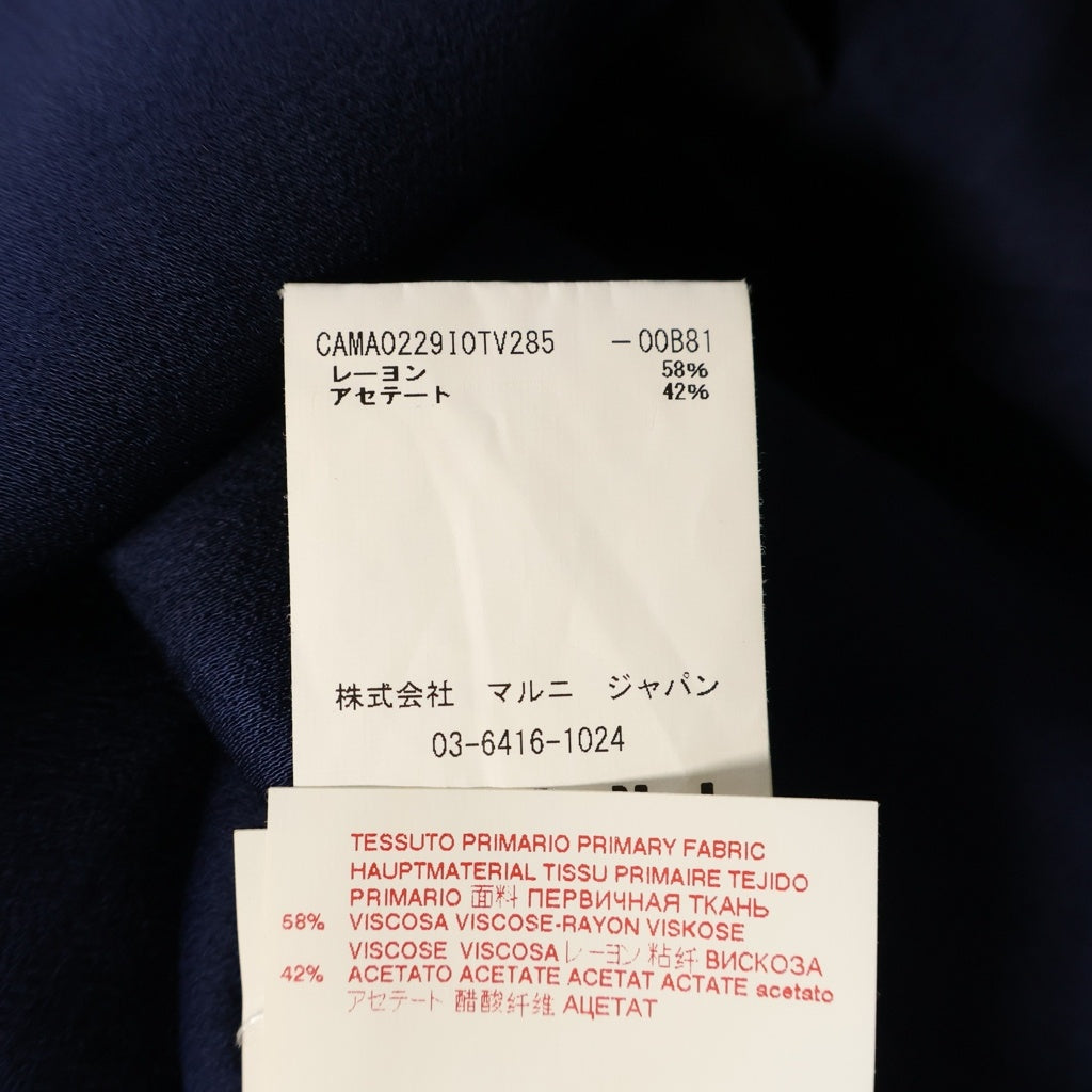 MARNI(マルニ) 19AW チュニック ワンピース ネイビー CAMA0229I0TV285 レディース