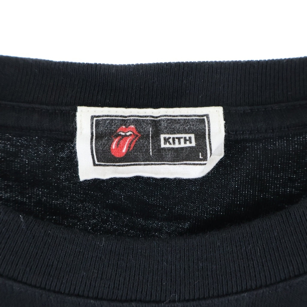KITH(キス) x The Rolling Stones Monogram Tongue Tee Black ザローリングストーンズ モノグラム タン Tシャツ ブラック