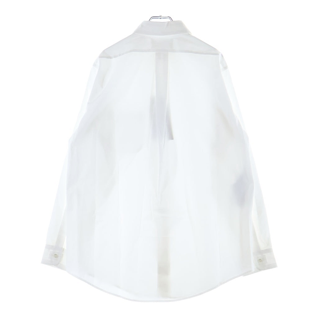Maison Margiela(メゾンマルジェラ) 24SS Wide Collar L/S Cotton Shirt ワイド ロングスリーブ 長袖シャツ ホワイト S50DL0486