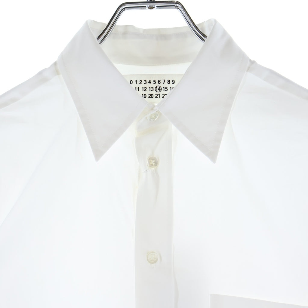 Maison Margiela(メゾンマルジェラ) 24SS Wide Collar L/S Cotton Shirt ワイド ロングスリーブ 長袖シャツ ホワイト S50DL0486
