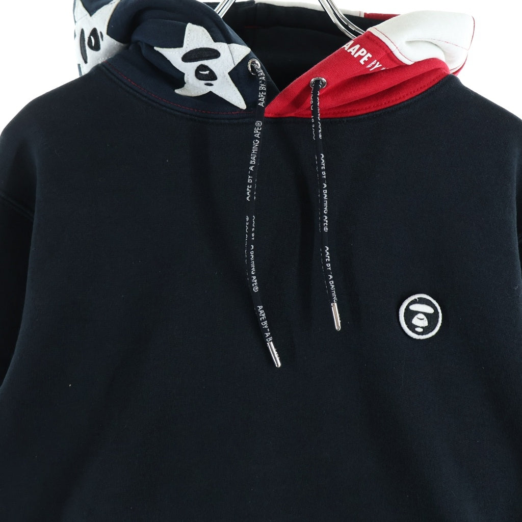 AAPE BY A BATHING APE(エーエイプバイアベイシングエイプ) スターデザイン プルオーバーパーカー フーディー ブラック AAPSWMF3085XX