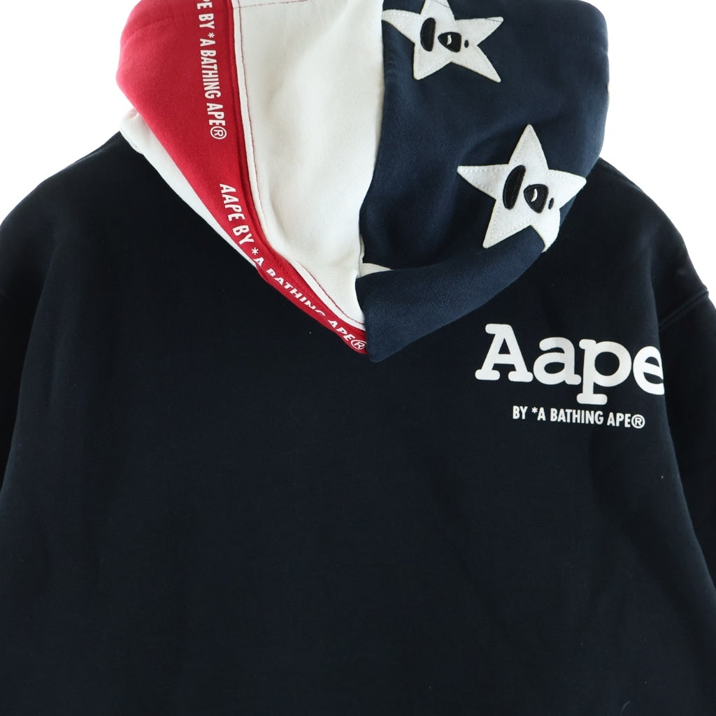 AAPE BY A BATHING APE(エーエイプバイアベイシングエイプ) スターデザイン プルオーバーパーカー フーディー ブラック AAPSWMF3085XX