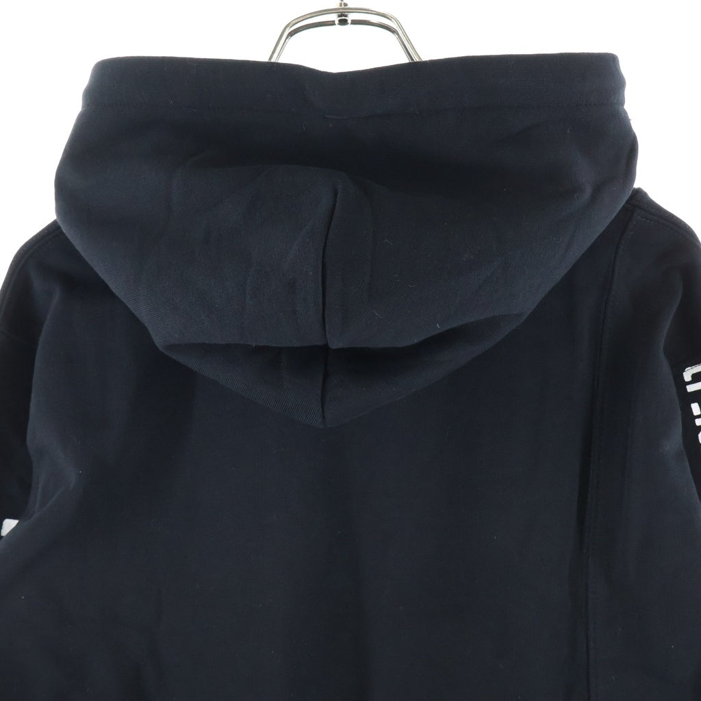 AAPE BY A BATHING APE(エーエイプバイアベイシングエイプ) スプリット パッチワークデザイン プルオーバーパーカー フーディー ブラック AAPSWM3357XX9