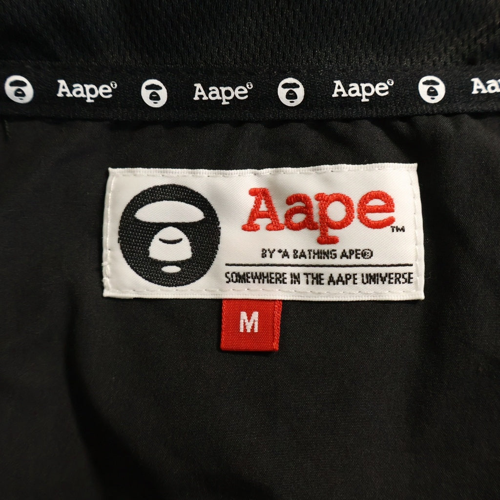 AAPE BY A BATHING APE(エーエイプバイアベイシングエイプ) フロントデザイン 胸ポケット ジャケット フーディー ブラック AAPSTM8261XX9