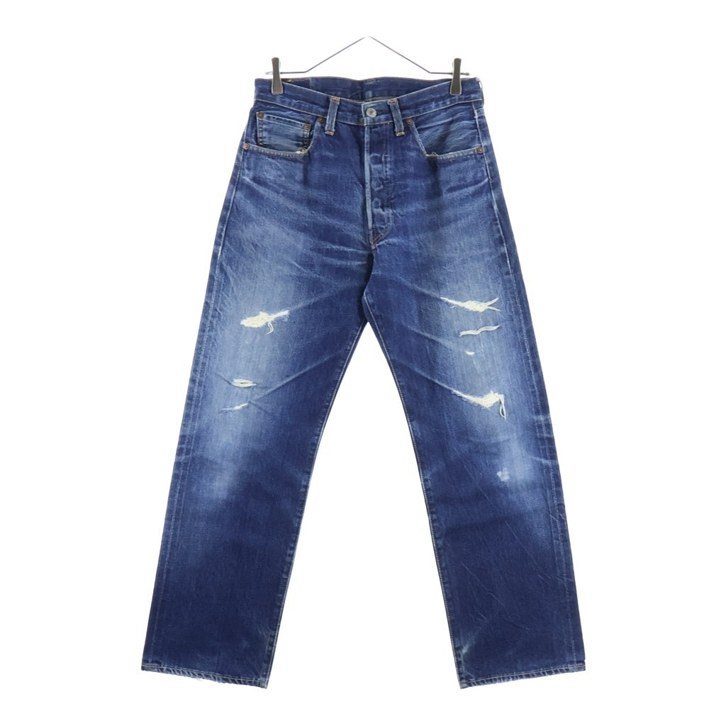 Levi's(リーバイス) 00s VINTAGE 501XX 復刻 USA製 BIGE ボタン裏555 バレンシア工場 ストレートデニムパンツ インディゴ