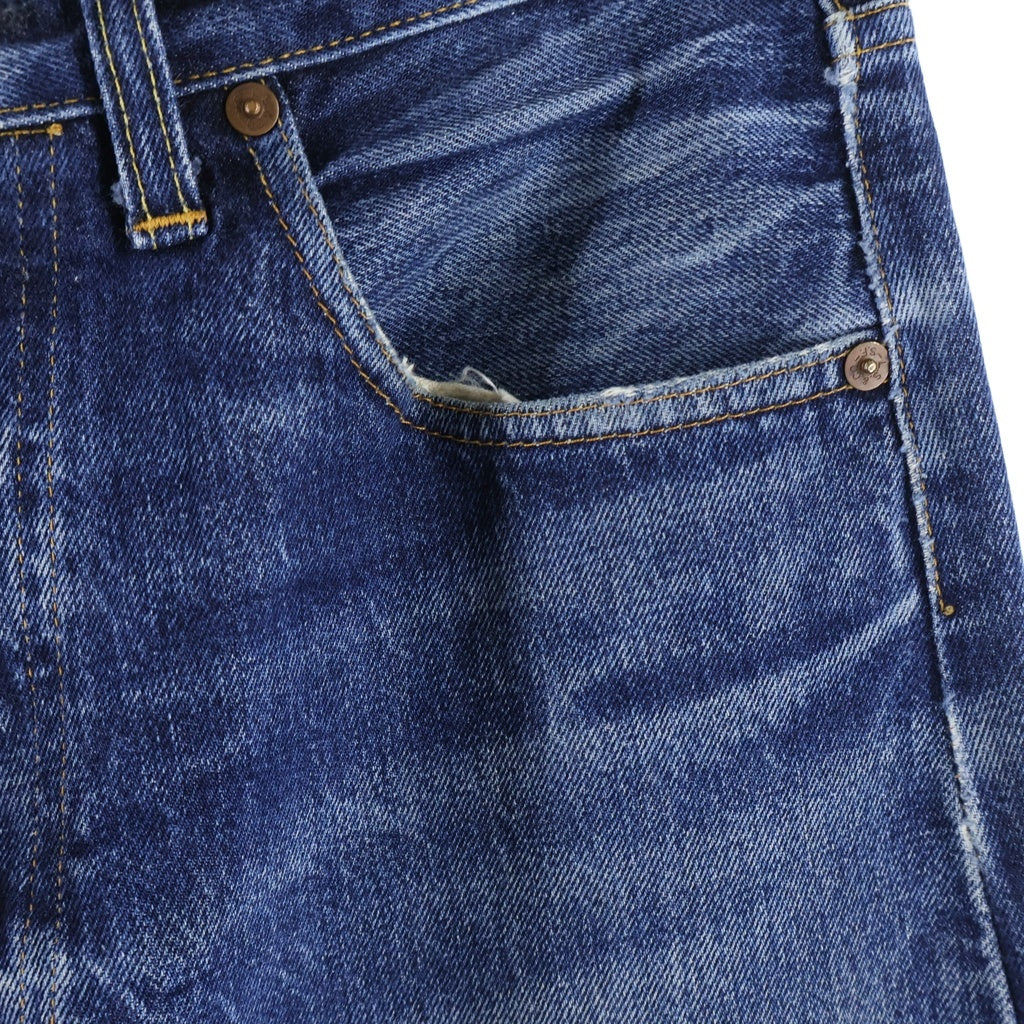 Levi's(リーバイス) 00s VINTAGE 501XX 復刻 USA製 BIGE ボタン裏555 バレンシア工場 ストレートデニムパンツ インディゴ