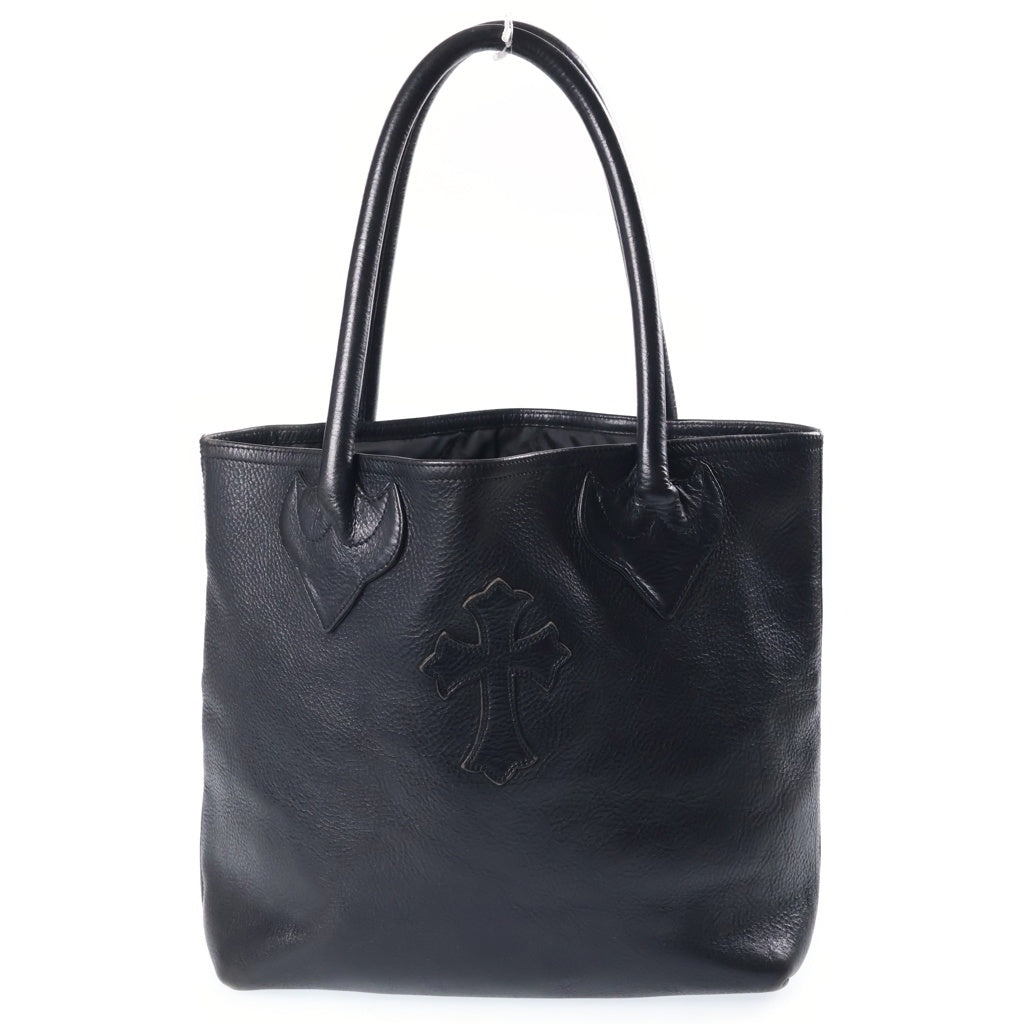 CHROME HEARTS(クロムハーツ) TOTE FS トート クロスパッチ レザートートバッグ ブラック