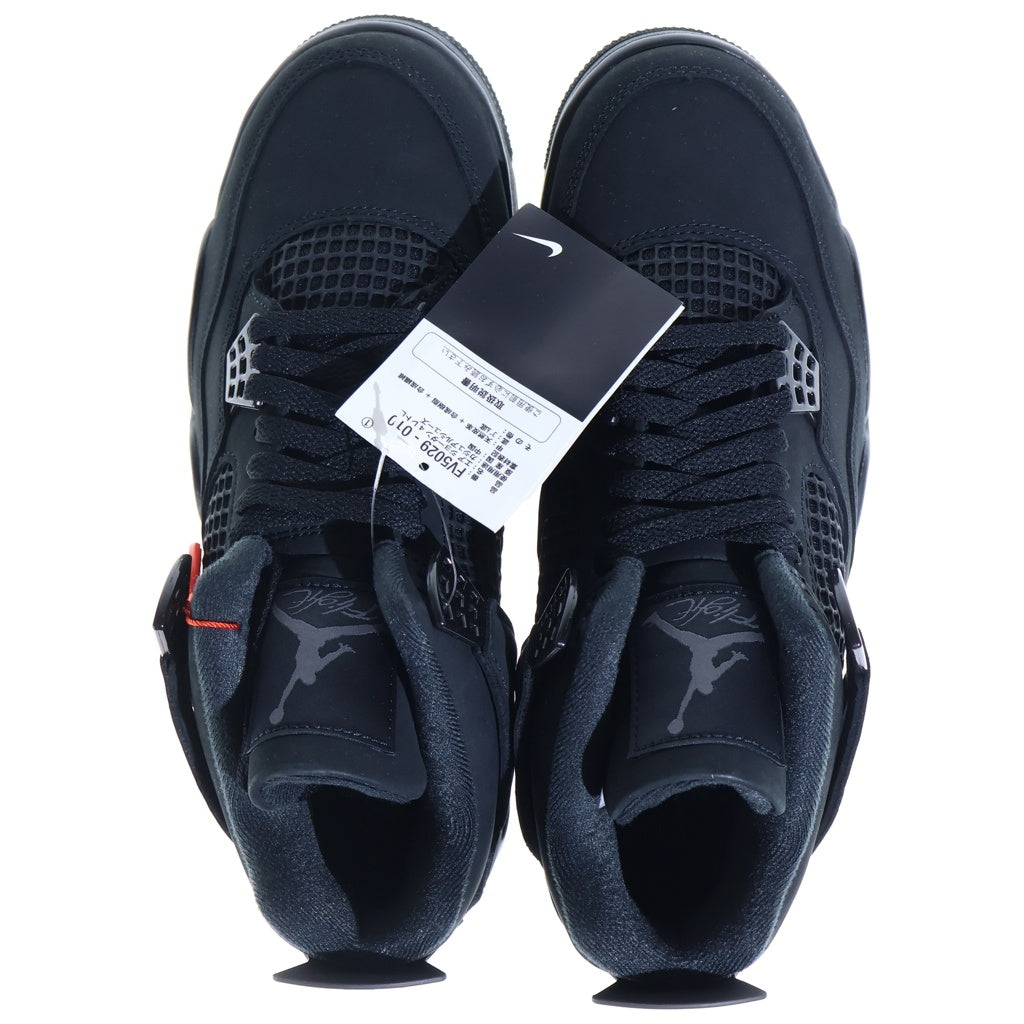 NIKE(ナイキ) Air Jordan 4 Black Cat FV5029-010 ジョーダン4 ブラックキャット ハイカットスニーカー シューズ US8.5/26.5cm ブラック