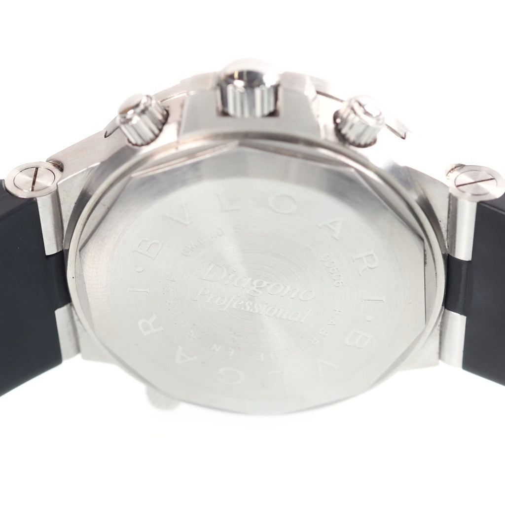 BVLGARI(ブルガリ) ディアゴノ GMT 黒文字盤 SS×ラバー/AT