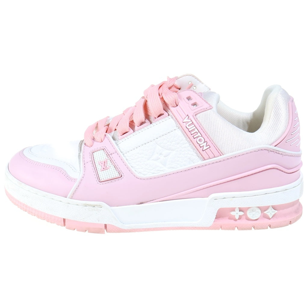 LOUIS VUITTON(ルイヴィトン) LV TRAINER LVトレイナー レザー ローカットスニーカー ホワイト/ピンク 1AGZCL