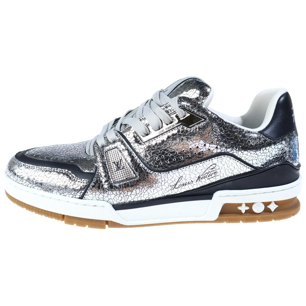 LOUIS VUITTON(ルイヴィトン) LV TRAINER LVトレイナー レザー ローカットスニーカー シルバー 1AJ989