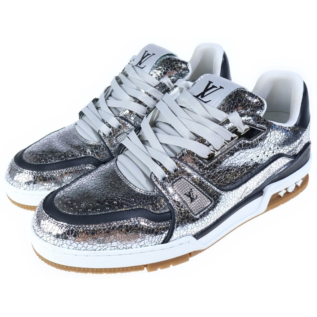 LOUIS VUITTON(ルイヴィトン) LV TRAINER LVトレイナー レザー ローカットスニーカー シルバー 1AJ989