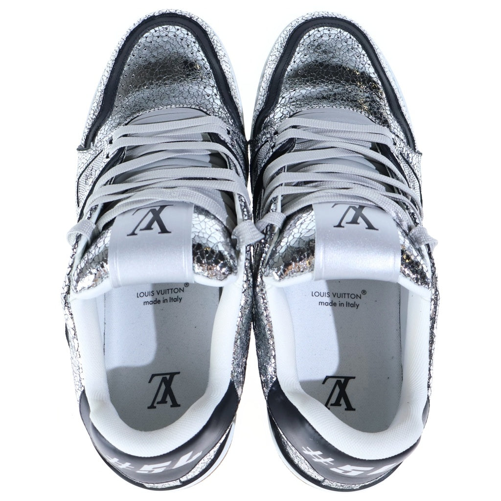 LOUIS VUITTON(ルイヴィトン) LV TRAINER LVトレイナー レザー ローカットスニーカー シルバー 1AJ989