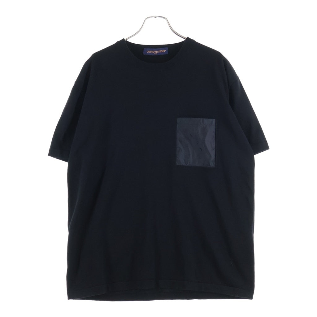 LOUIS VUITTON(ルイヴィトン) モノグラム ナイロンポケット付き 半袖Tシャツ カットソー ブラック RM262ME ZLW HTN44W