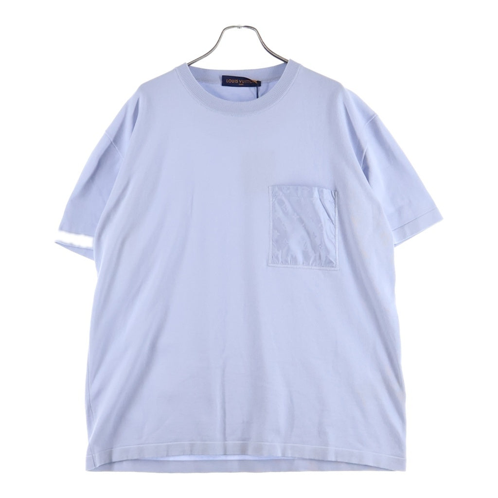 LOUIS VUITTON(ルイヴィトン) モノグラム ナイロンポケット付き 半袖Tシャツ カットソー ブルー RM262ME ZLW HTN44W