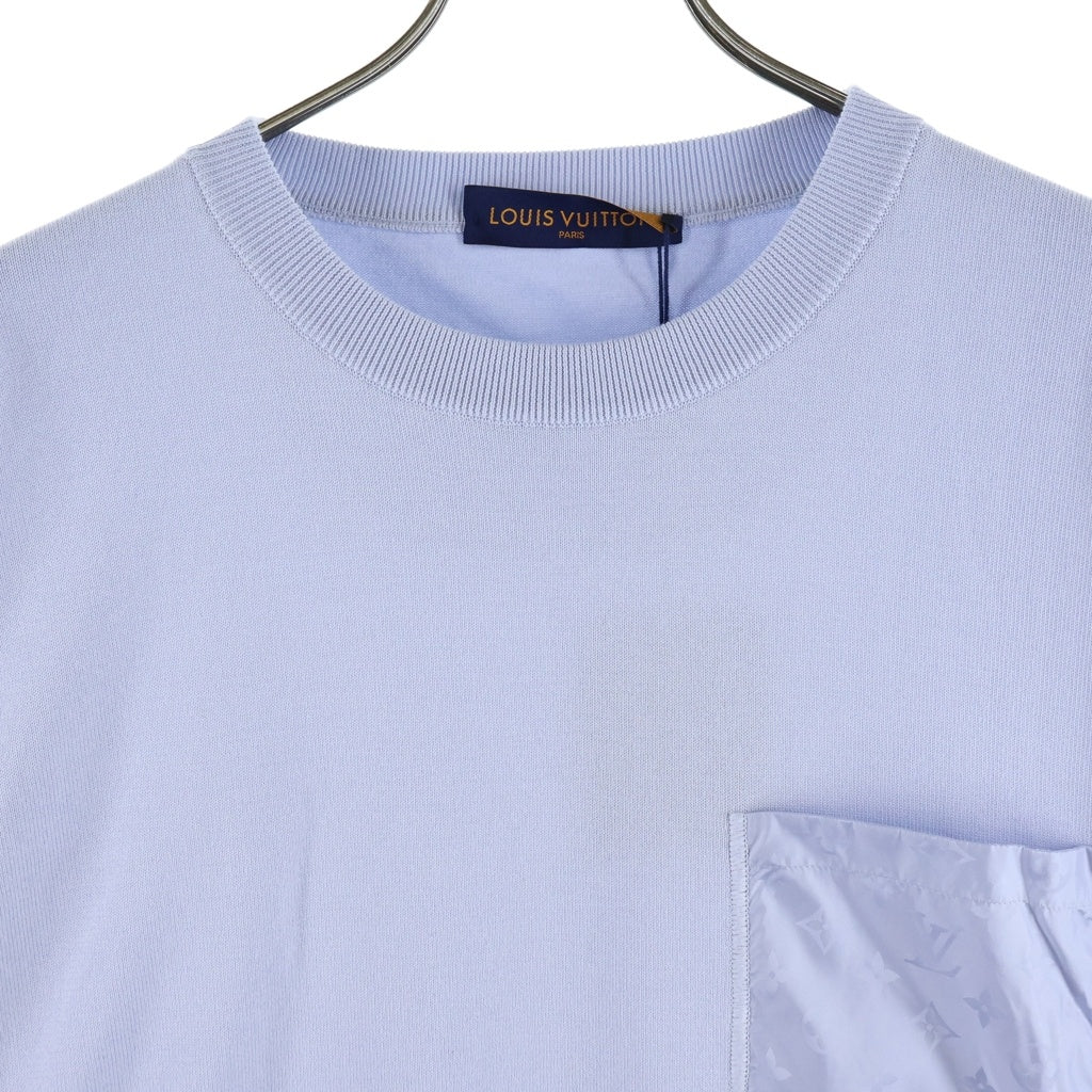 LOUIS VUITTON(ルイヴィトン) モノグラム ナイロンポケット付き 半袖Tシャツ カットソー ブルー RM262ME ZLW HTN44W