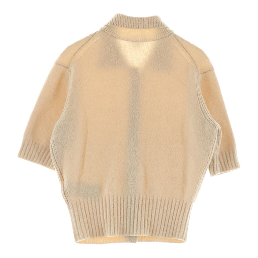 LOUIS VUITTON(ルイヴィトン) 26SS LVモノグラムボタン ニットトップ 半袖 ベージュ RW261WW SH2 FUKG13