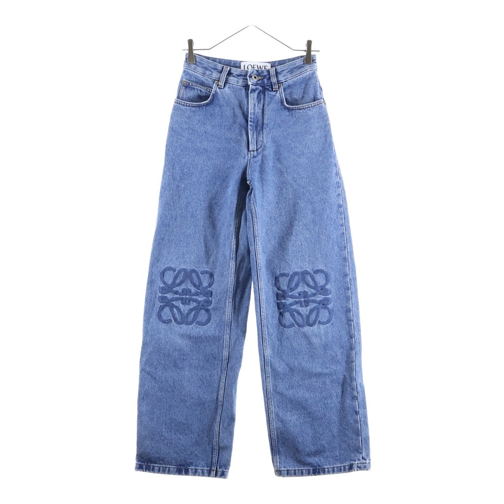 LOEWE(ロエベ) ANAGRAM BAGGY JEANS アナグラム刺繍 バギージーンズ デニム インディゴ S359Y11XDW