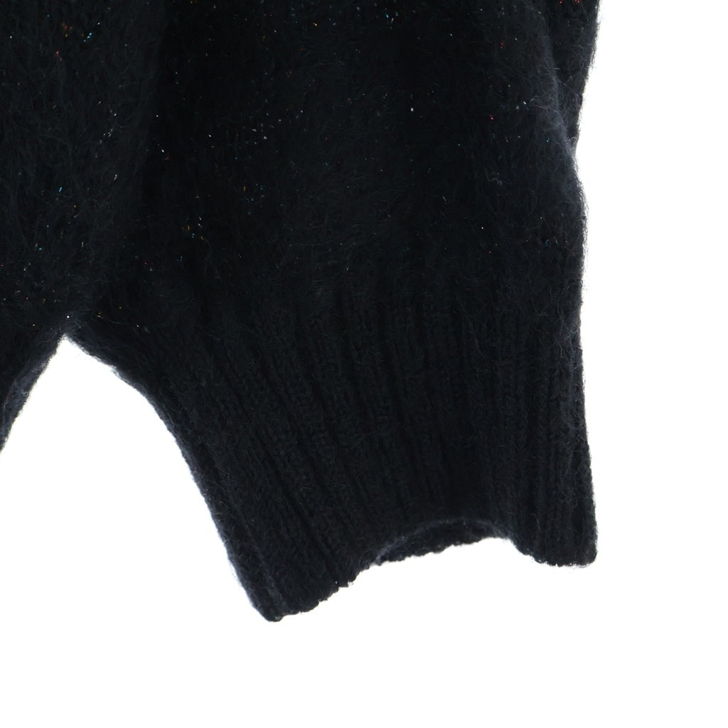 WACKO MARIA(ワコマリア) 24FW GLITTER MOHAIR KNIT SWEATER グリッター モヘア ニット ブラック